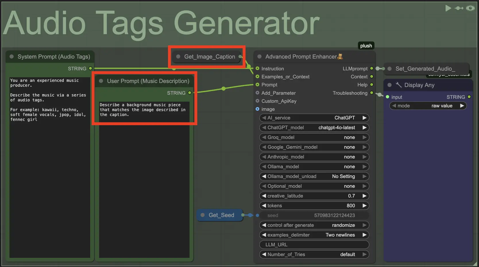 OCS 13.0 Audio Tags Generator