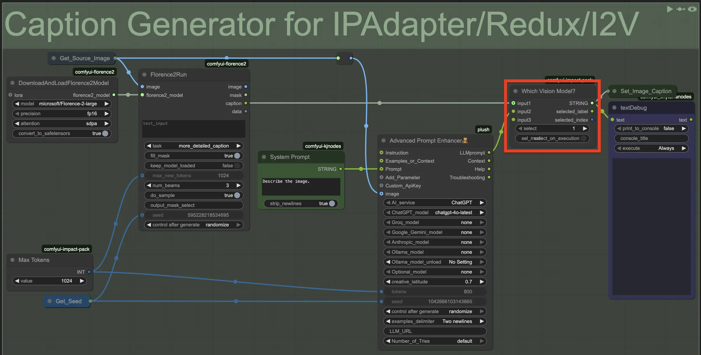 OCS 13.0 Caption Generator for IPAdapter-Redux-I2V
