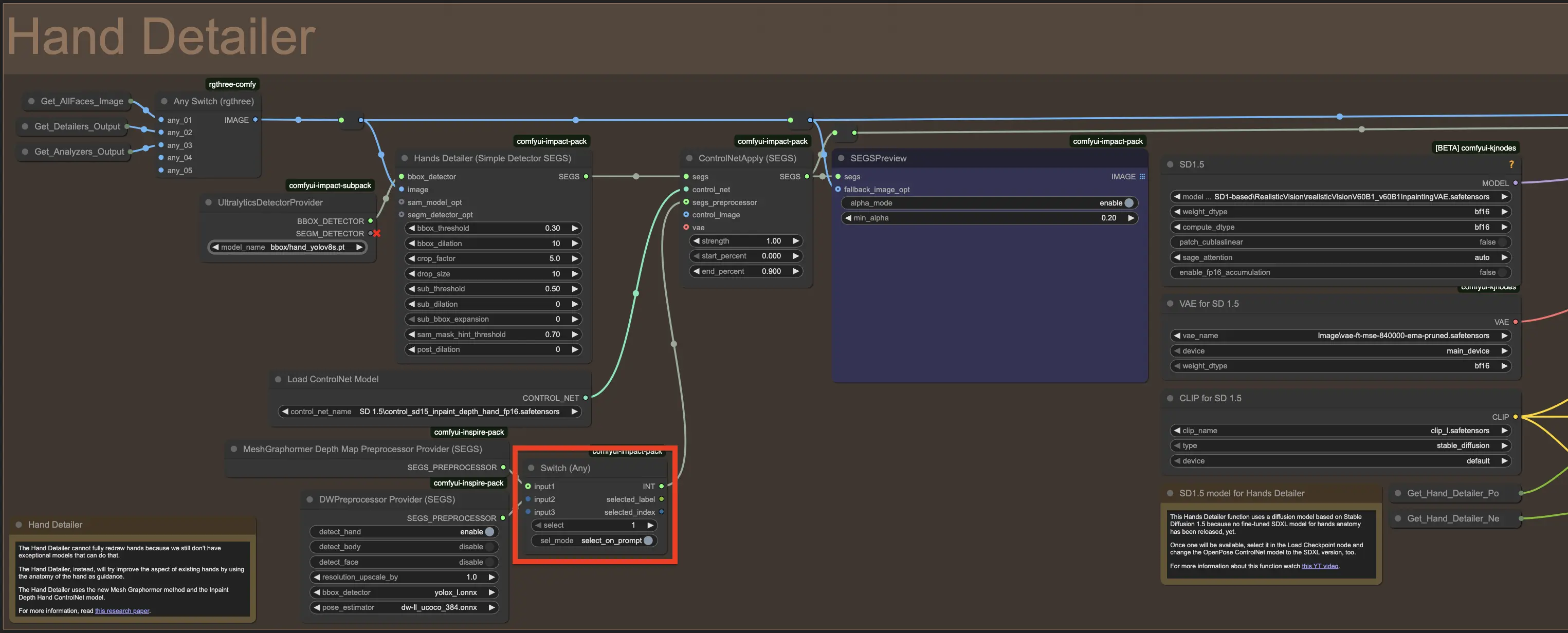 OCS 13.0 Hand Detailer Preprocessors