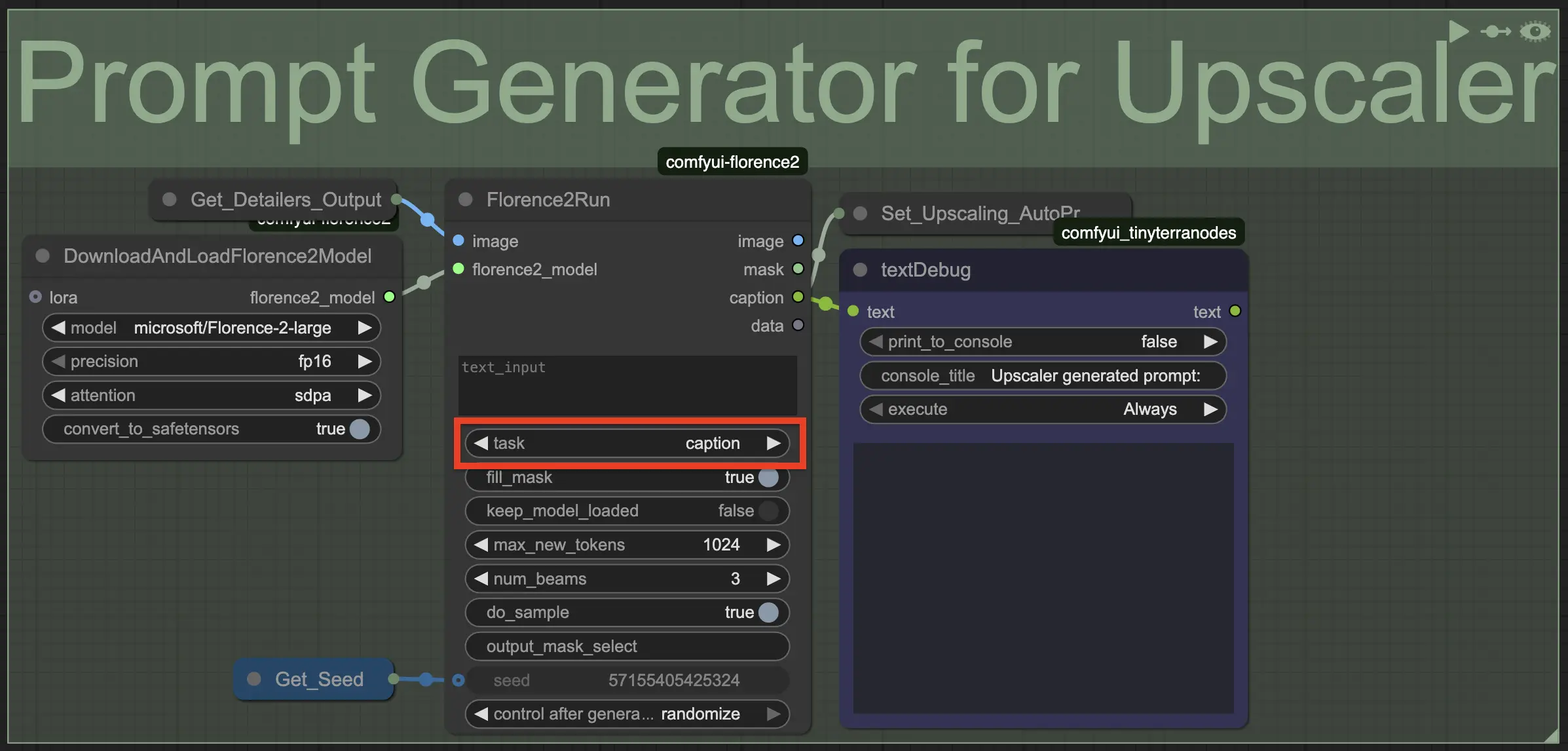 OCS 13.0 Prompt Generator for Upscaler